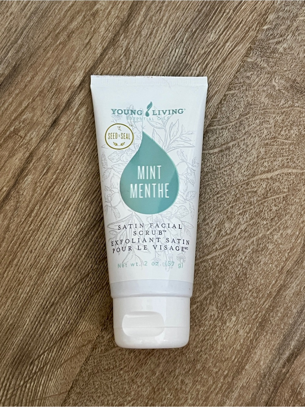 Young Living Mint Satin Facial Scrub 2 oz